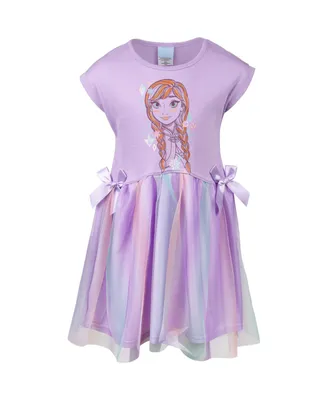 Disney Frozen Princess Anna Girls Dress Purple Toddler| Child