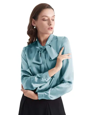 Lilysilk Women's Bow-tie Neck Silk Blouse