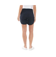 Ripe Maternity Indi Shirred Linen Short Navy