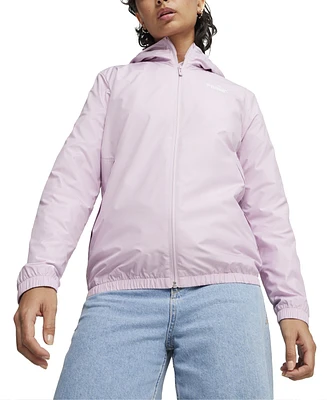 Puma Women's Essentials Hooded Windbreaker Jacket