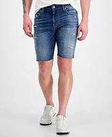 Guess Logan Distressed 9" Denim Shorts