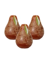 Vance Kitira 4.5" Pear Candles Kit, Set of 3