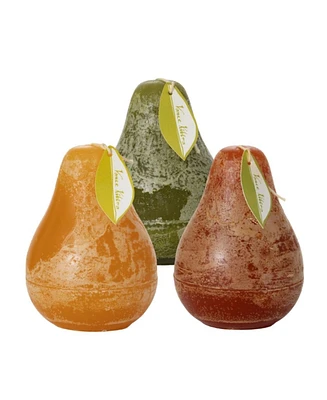 Vance Kitira 4.5" Pear Candles Kit, Set of 3