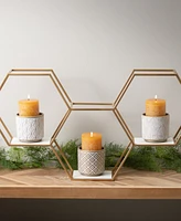 Vance Kitira 6" Timber Pillar Candles, Set of 2