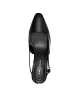 Marc Fisher Women's Lethe Block Heel Pointy Toe Dress Pumps