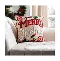 Safavieh Merry Merry 18" x 18" Pillow