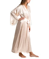 Linea Donatella Women's Luxe Brides Blush Lingerie Long Robe