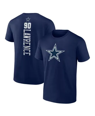 Men's Fanatics DeMarcus Lawrence Navy Dallas Cowboys Playmaker T-shirt