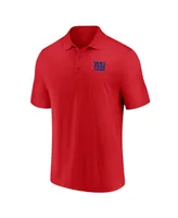 Men's Fanatics Red New York Giants Component Polo Shirt