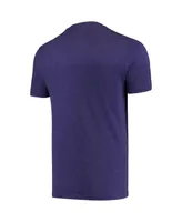 Men's Concepts Sport Heathered Charcoal, Purple Distressed Northwestern Wildcats Meter T-shirt and Pants Sleep Set