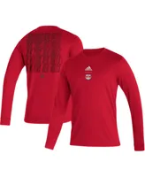 Men's adidas Red New York Red Bulls Club Long Sleeve T-shirt