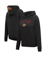 Women's Pro Standard Black Chicago Blackhawks Classic Chenille Pullover Hoodie