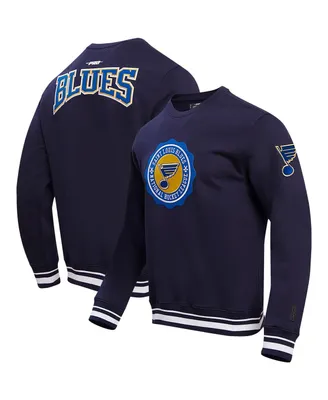 Men's Pro Standard Navy St. Louis Blues Crest Emblem Pullover Sweatshirt