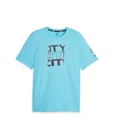 Men's Puma Sky Blue Manchester City FtblCore Graphic T-shirt