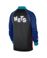 Men's Nike Black Brooklyn Nets 2023/24 City Edition Authentic Showtime Performance Raglan Full-Zip Jacket