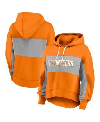 Women's Fanatics Tennessee Orange Volunteers Filled Stat Sheet Pullover Hoodie