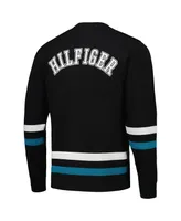 Men's Tommy Hilfiger Black, Teal Jacksonville Jaguars Nolan Long Sleeve T-shirt