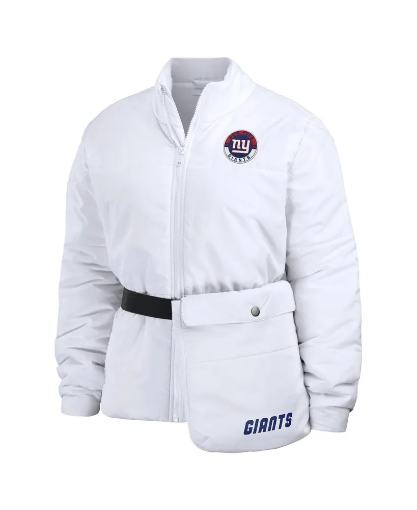 Women's Wear by Erin Andrews White New York Giants Packaway Full-Zip Puffer Jacket