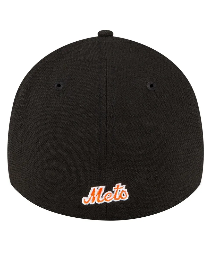 Men's New Era Black New York Mets Alternate Team Classic 39THIRTY Flex Hat