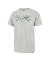 Men's '47 Brand Gray Distressed Philadelphia Eagles Downburst Franklin T-shirt