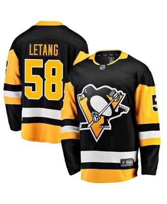 Men's Fanatics Kris Letang Black Pittsburgh Penguins Home Breakaway Jersey