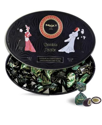 Maxim's De Paris Belle Epoque Tin Box Filled with Chocolate Covered Mints