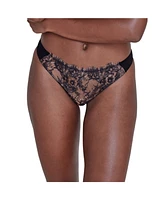 Skarlett Blue Women's Entice Front Lace Thong 3 Pack