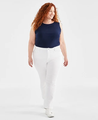 Style & Co Plus Mid Rise Curvy Bootcut Jeans, Created for Macy's