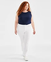 Style & Co Plus Mid Rise Curvy Bootcut Jeans, Created for Macy's