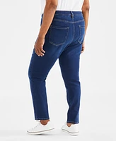 Style & Co Plus Mid-Rise Slim-Leg Stretch Jeans