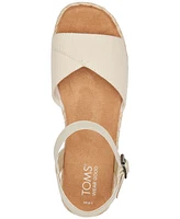 Toms Women's Abby Braided Espadrille Flatform Sandals