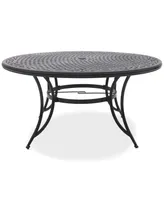 Wythburn Mix and Match 60" Round Cast Aluminum Outdoor Dining Table