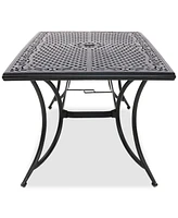 Wythburn Mix and Match 72"x 38" Cast Aluminum Outdoor Dining Table