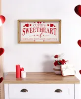 Northlight 15.75" Cupid's Sweetheart Cafe Valentine's Day Wall Sign