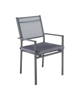 Mondawe 5-Piece Aluminum Outdoor Patio Dining Set with Cushion, Gray