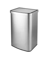 13 Gal./50 Liter Stainless Steel Rectangular Motion Sensor Trash Can for Kitchen