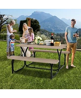 Picnic Table Bench Set Outdoor Backyard Garden Party Dining All Weather