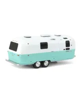 1/64 1971 Airstream Double Axle Land Yacht Safari White Sea foam Hitched 34130-d