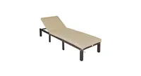 Outdoor Rattan Adjustable Cushioned Chaise