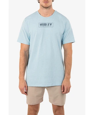 Hurley Men's Evd H2O-dri Box Lines Slub Short Sleeves T-shirt