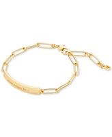 Kate Spade New York Gold-Tone Mom Knows Best Id Bracelet