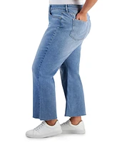 On 34th Trendy Plus Kick Flare Cropped Denim Jeans, Created for Macy's