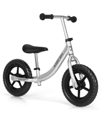 Aluminum Adjustable No Pedal Balance Bike for Kids-Black