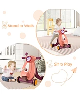 2-in-1 Baby Sit to Stand Learning Walker with Lights and Sounds