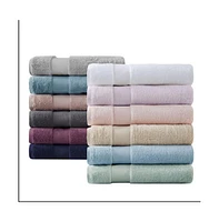 Home Outfitters 100% Cotton 6pcs Bath Towel Set , Absorbent, Bathroom Spa Towel, Transitional