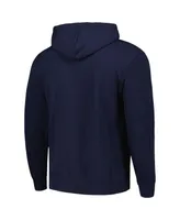 Men's Colosseum Navy Pennsylvania Quakers Arch and Logo Pullover Hoodie