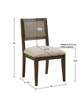 Ink+Ivy Kelly 19" 2-Pc. Fabric Upholstered Armless Dining Chair