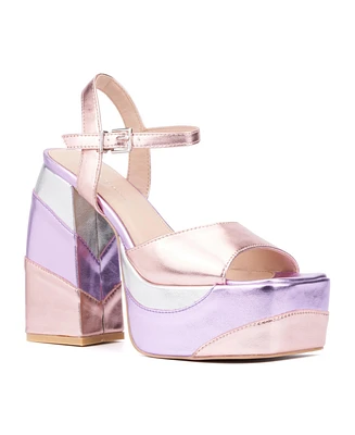 Fashion To Figure Women's Imogen Platform Heel Sandal - Wide Width
