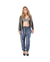 Women's Plus Tencel Drop Crotch Jogger Pants