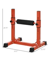 Soozier Bulgarian Split Squat Stand, 12-Level Leg Training Machine